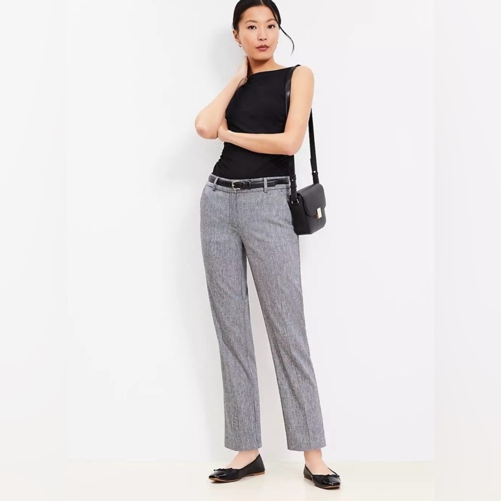 NWT - Loft Riviera Slim Pants in Linen Blend / Size 12